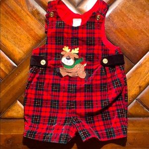 Cute kids overall romper 18M reindeer/elk